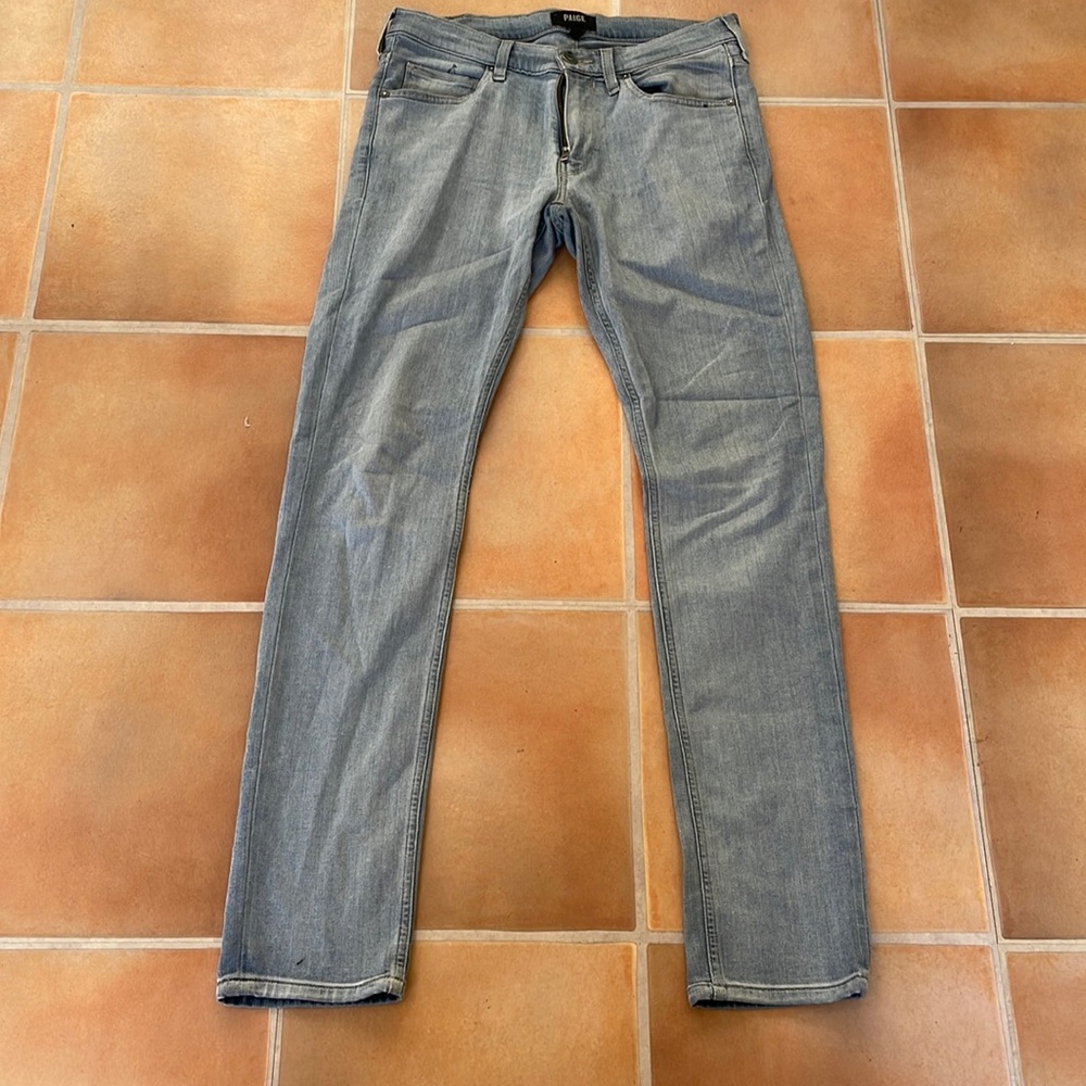 Paige Croft Fit light wash jeans